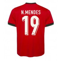 Fotbalové Dres Portugalsko Nuno Mendes #19 Domácí ME 2024 Krátký Rukáv